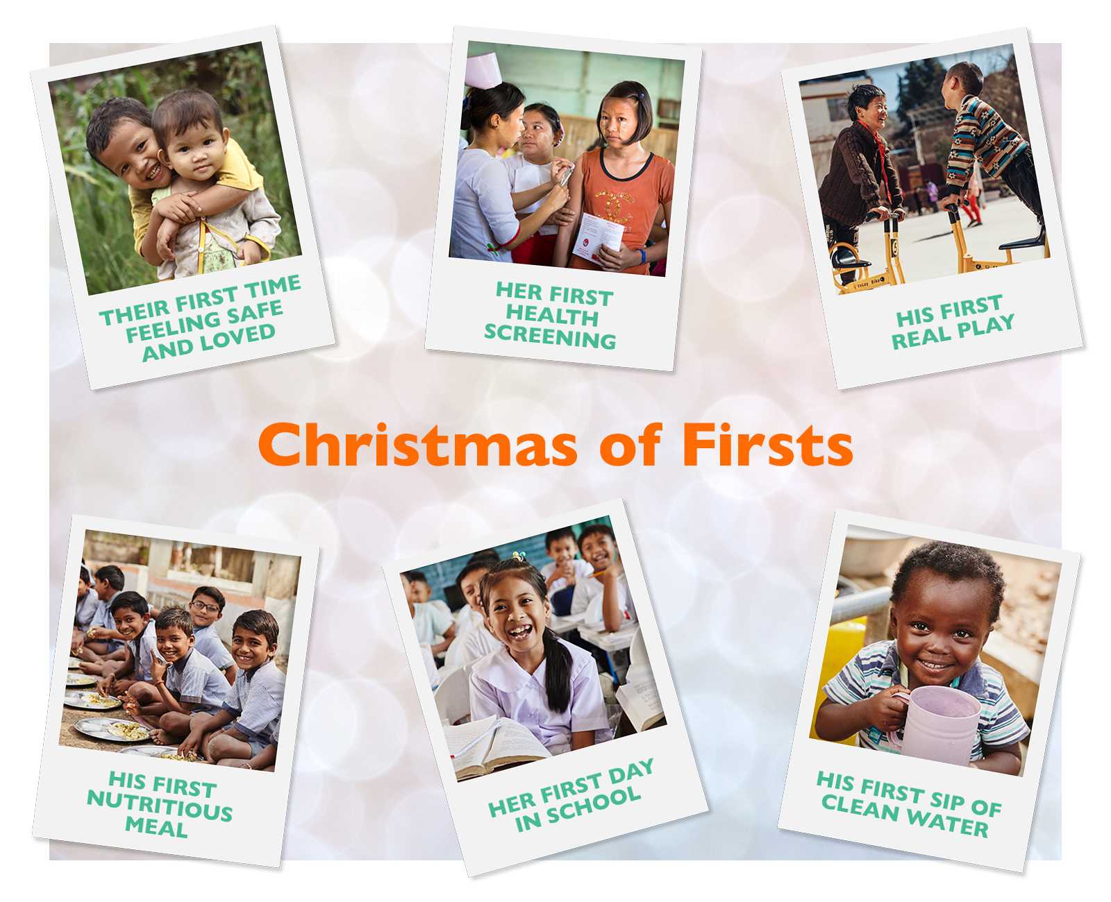 when you sponsor a chid-in-need this Christmas, you gift them with new experiences of firsts! 