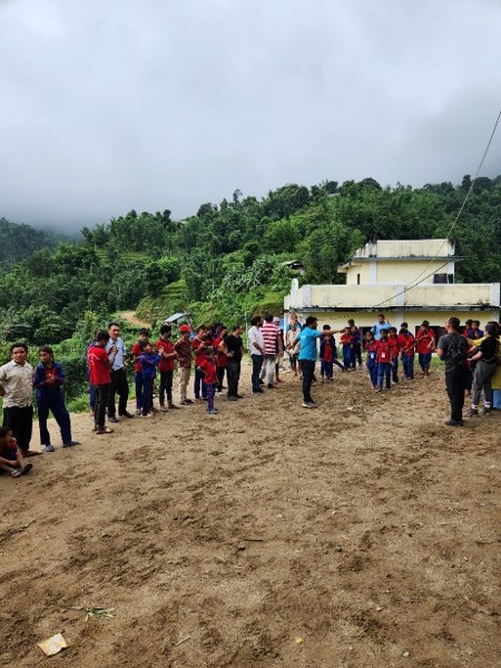School activity area that pose danger and safety concerns for children in Nepal 