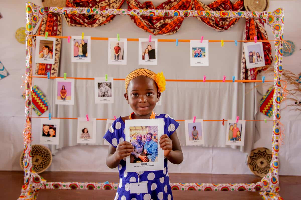 A Zambian child with her Chosen sponsor