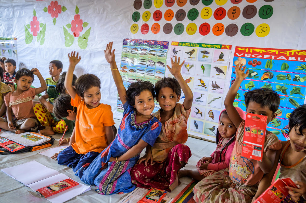 Children in World Vision's Child-Friendly Spaces in Bangladesh 