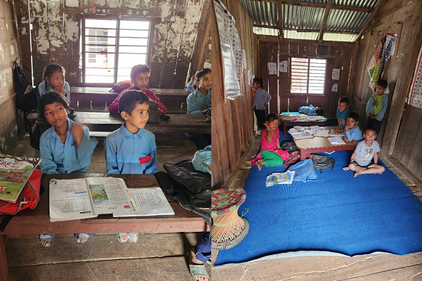 happy children in schools in Nepal 