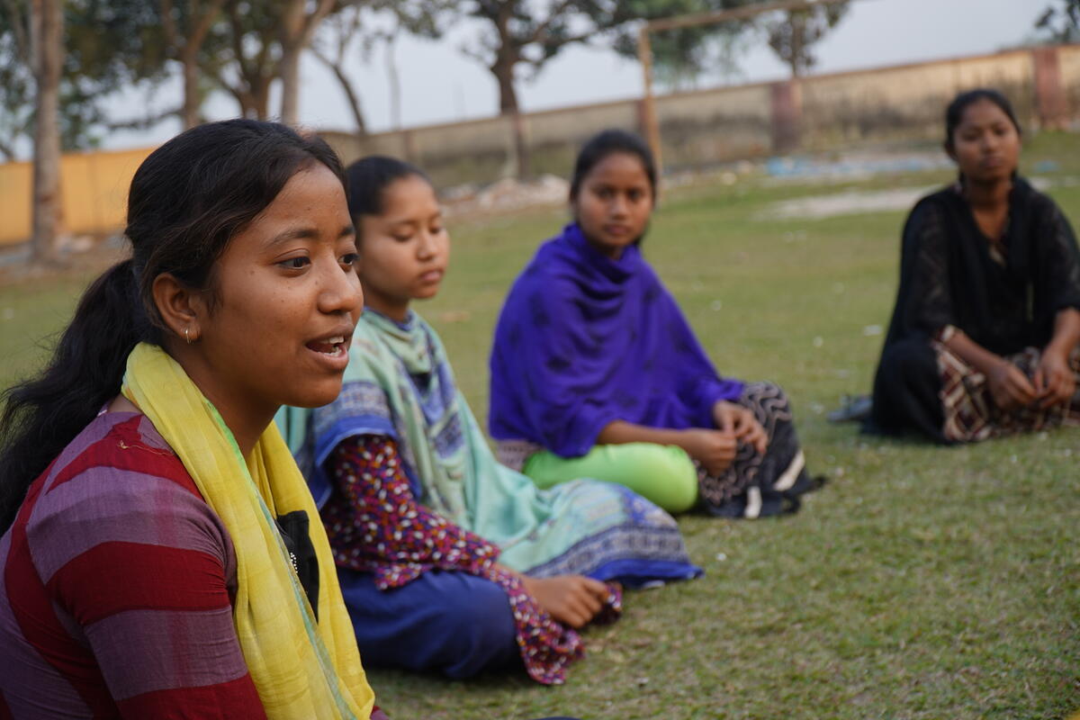 In Bangladesh, 16-year-old Bristi is working to prevent child marriages in her community, leading raising awareness in the children's forum