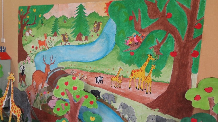 Wall Mural at a Kindergarten we visited