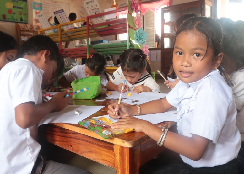 Cambodian Children in School