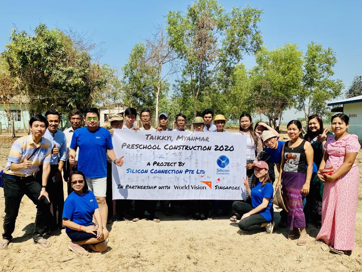 The Silicon Connection team in Taikkyi, Myanmar