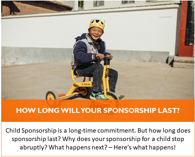 How long does your sponsorship last? What happens if your child leaves the programme? Find out today!