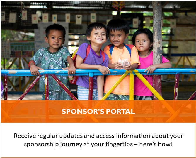 As child sponsors, you have a portal to keep track of your sponsorship and givings! Find out how to make use of it!