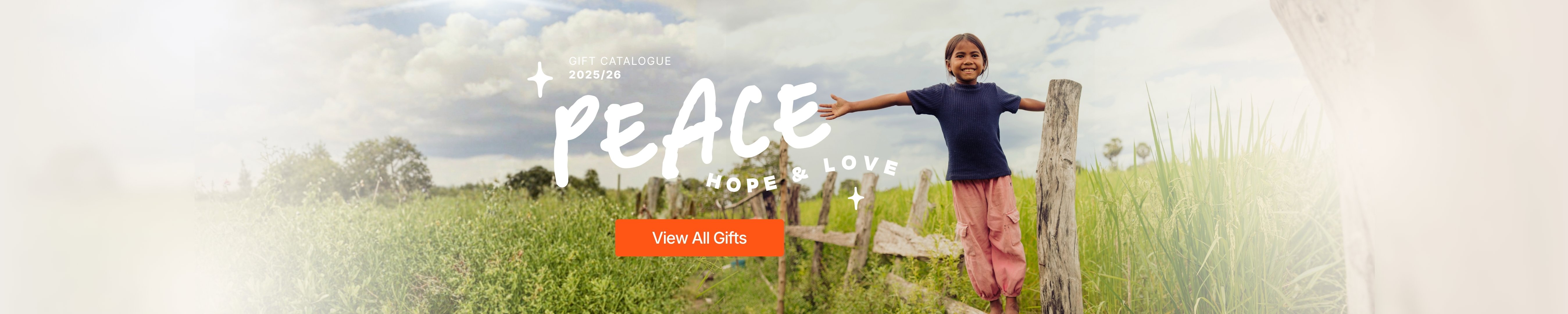 Gift Catalogue 2025/26: Peace Hope Love