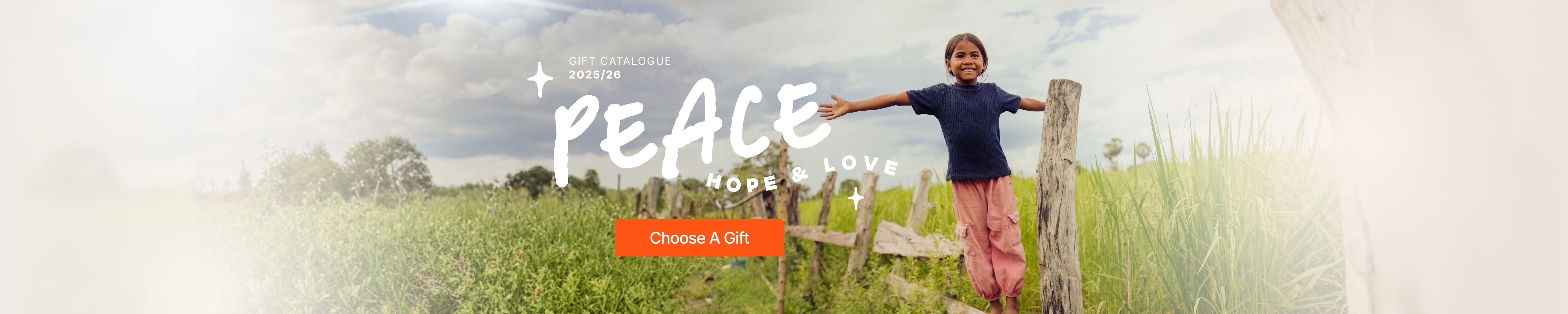 Gift Catalogue 2025/26: Peace Hope Love