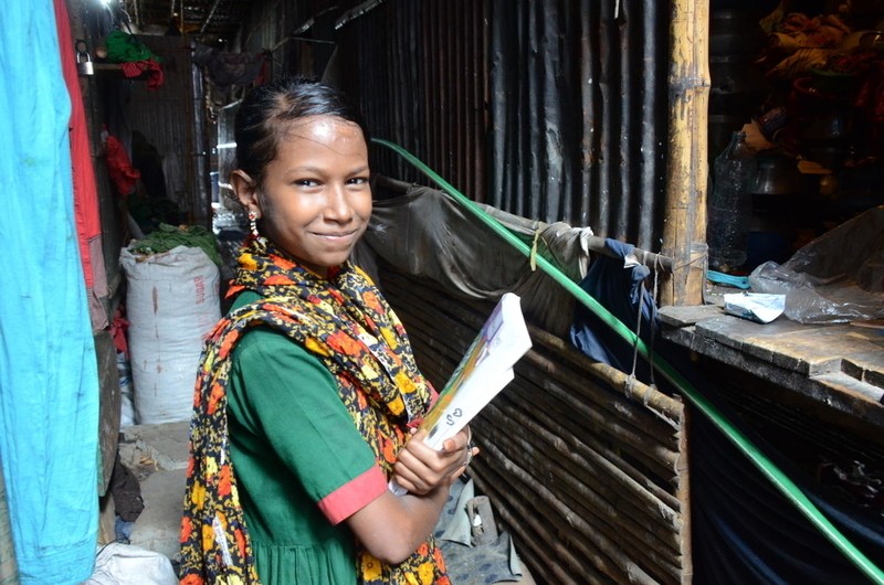 children in a slum