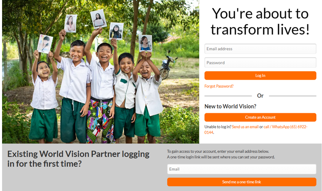 Step 1: This is the login page