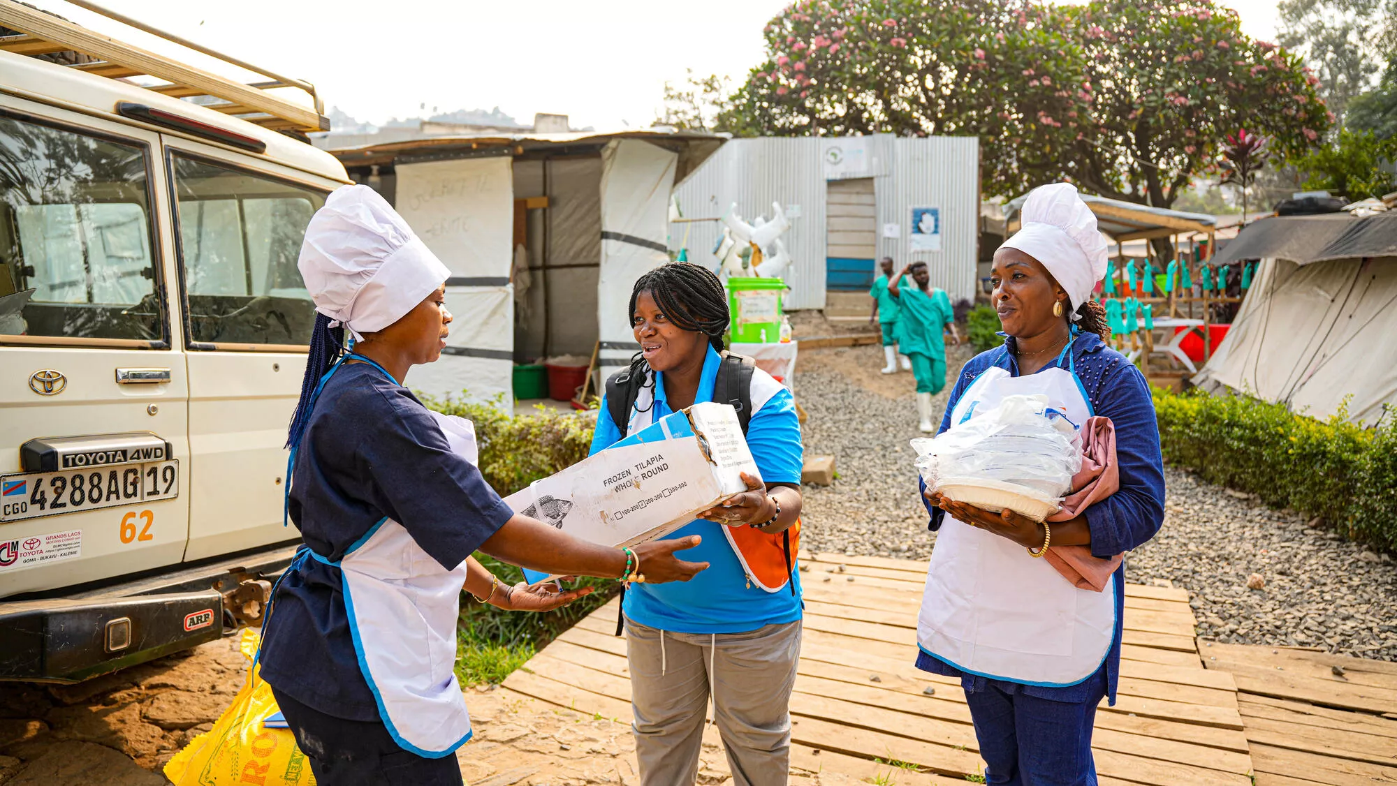 Providing Food for Affected Families and Frontline Workers in DRC