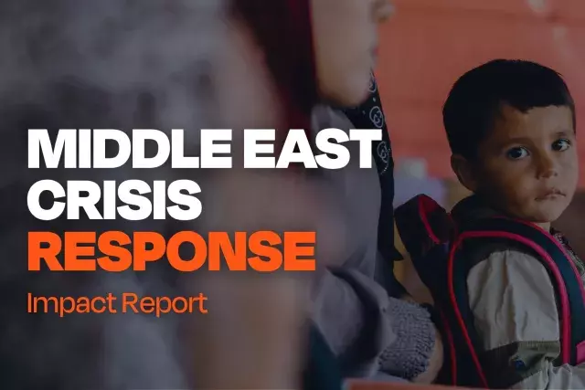 middle east crisis response - impact report