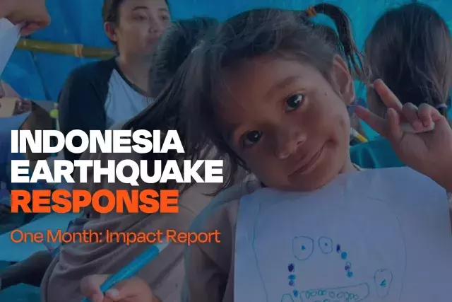 indonesia earthquake response impact report - one month