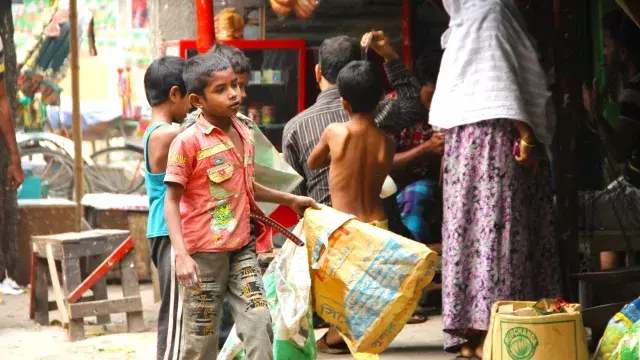 Street children in Bangladesh