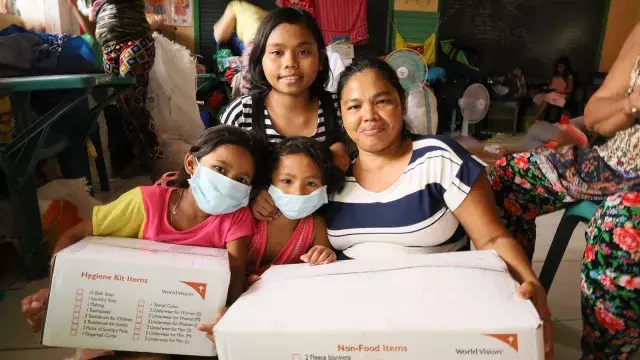 Non-food items including sleeping kits and household essentials