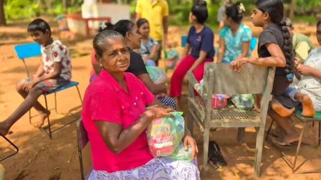 Families receiving household essentials