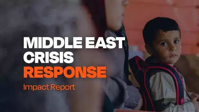 middle east crisis response - impact report