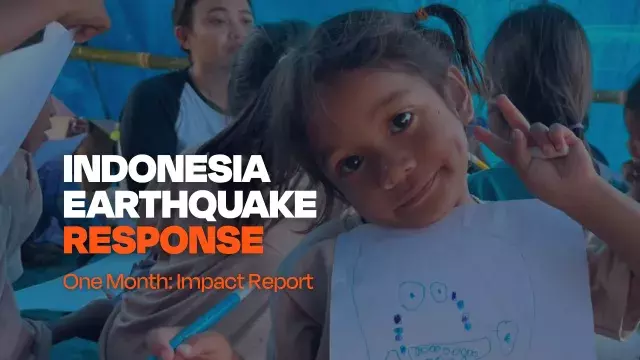 indonesia earthquake response impact report - one month